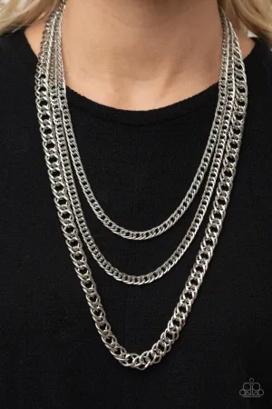 Paparazzi Chain of Champions - Silver Chain Necklace