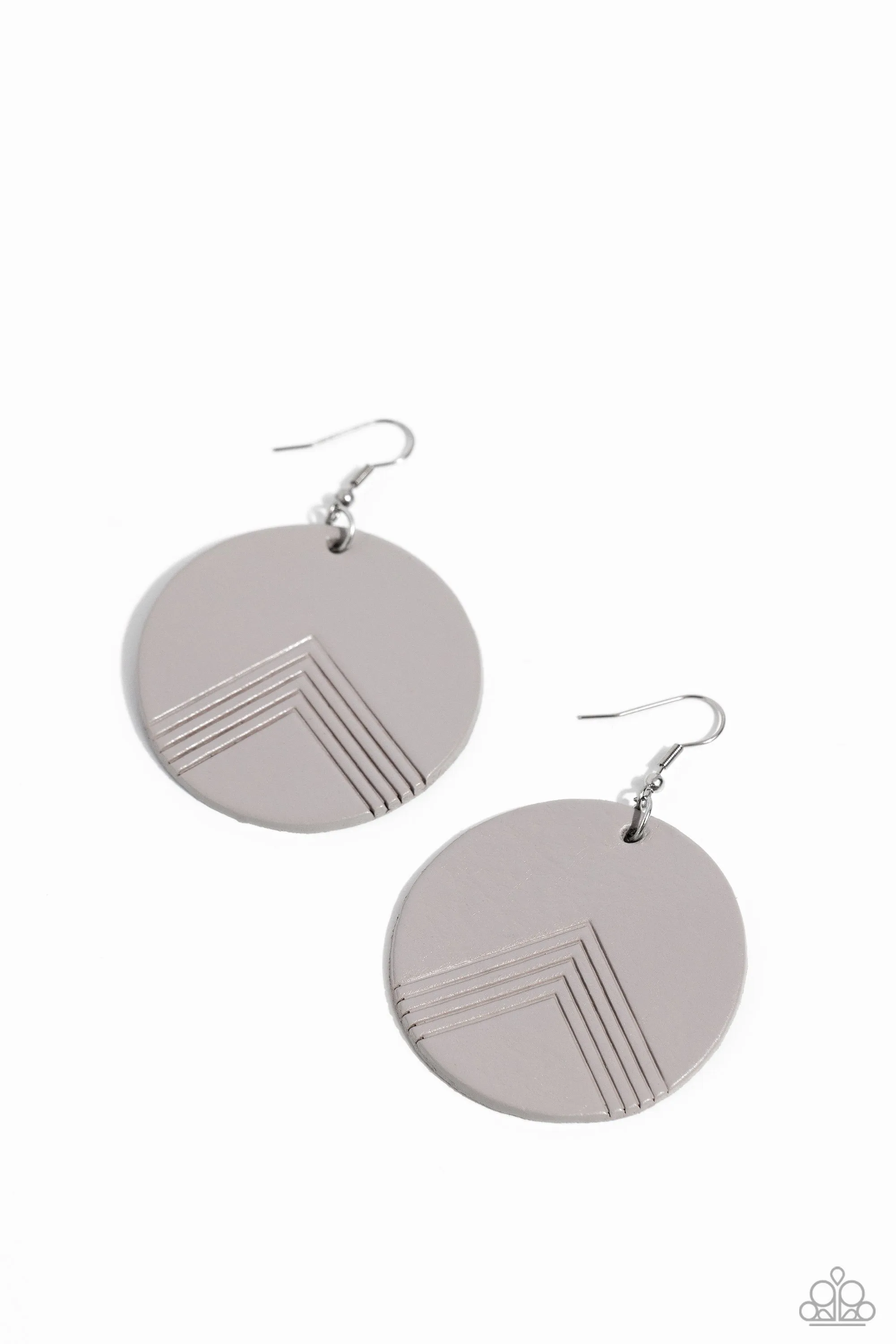 Paparazzi On the Edge of Edgy Earrings Silver
