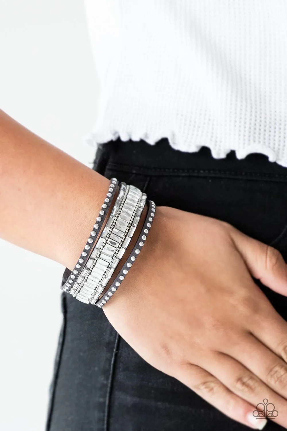Paparazzi Rock Star Rocker - Wrap Bracelet