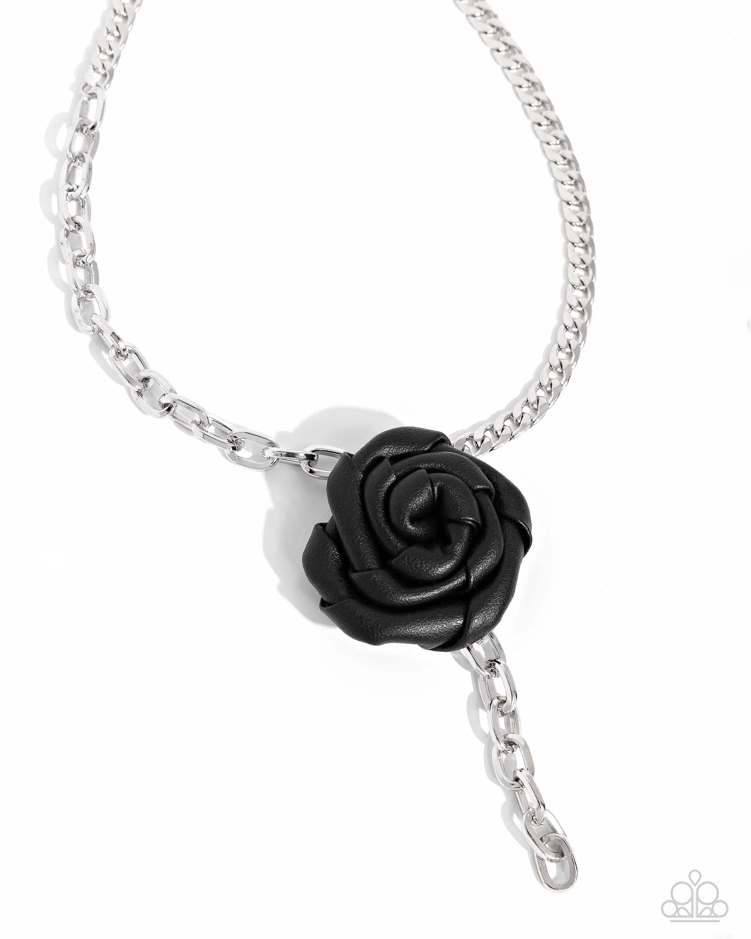 Paparazzi ROSE and Cons - Black Necklace