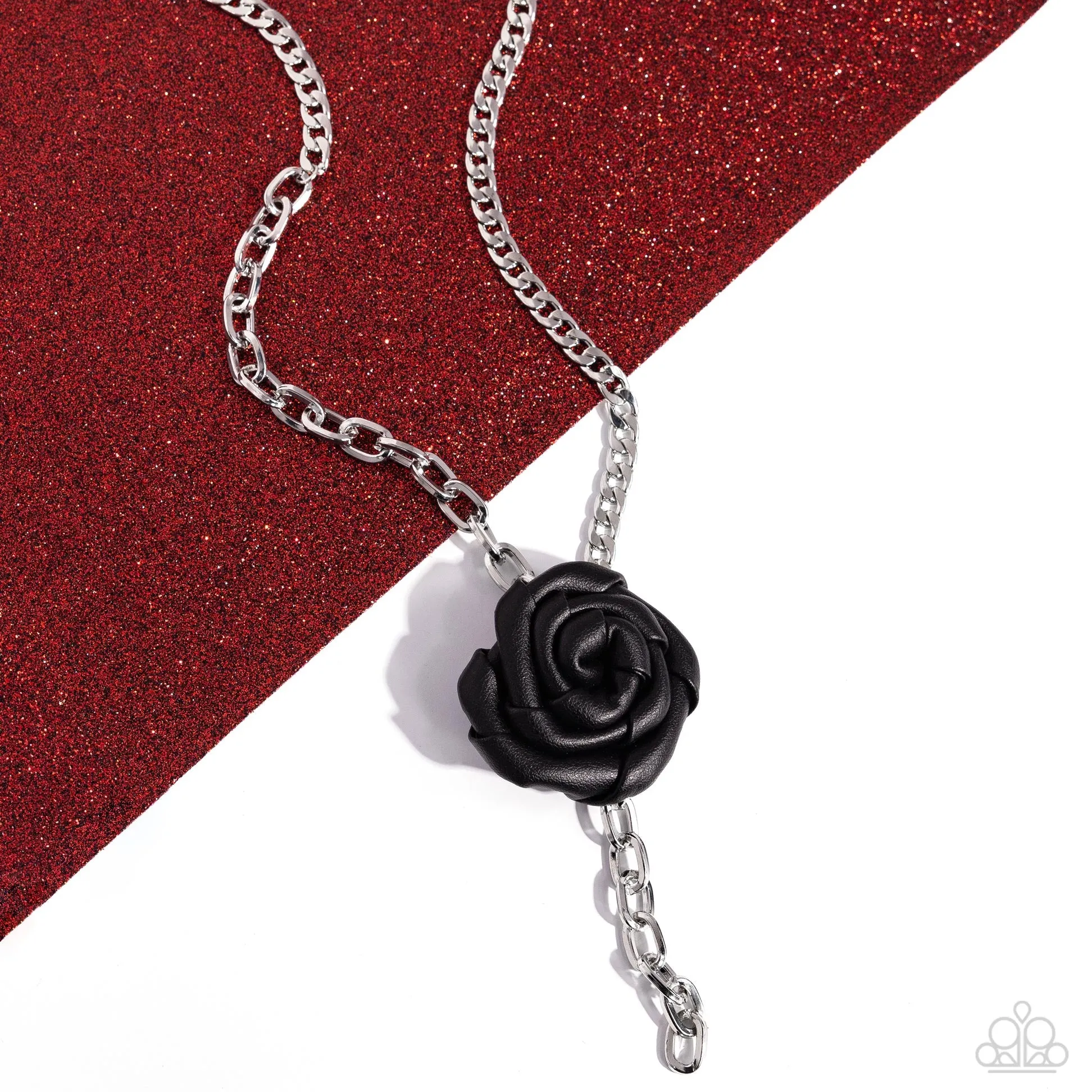 Paparazzi ROSE and Cons - Black Necklace