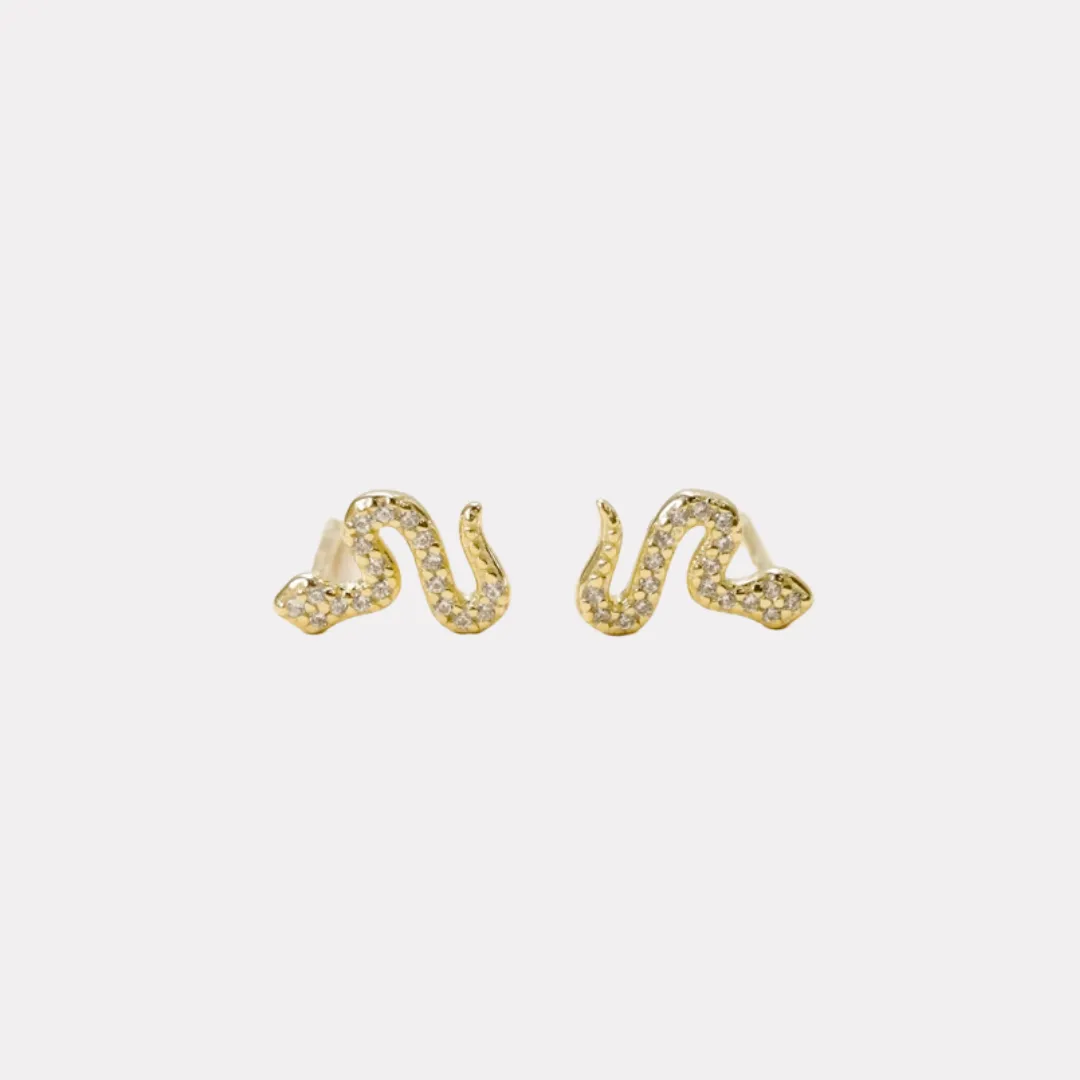 Pave Snake Studs