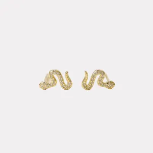 Pave Snake Studs