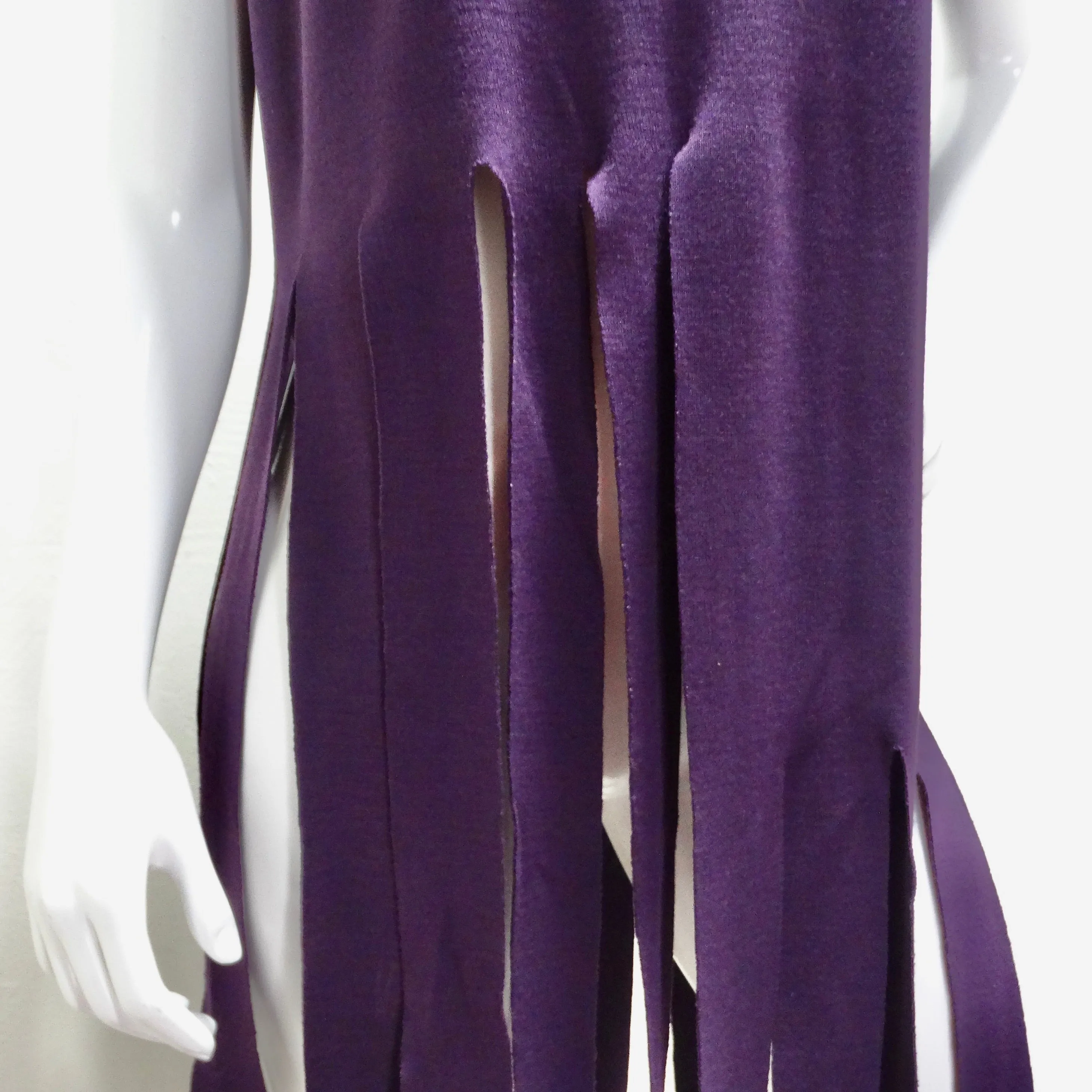 Pierre Cardin Reissued Purple Fringe Top