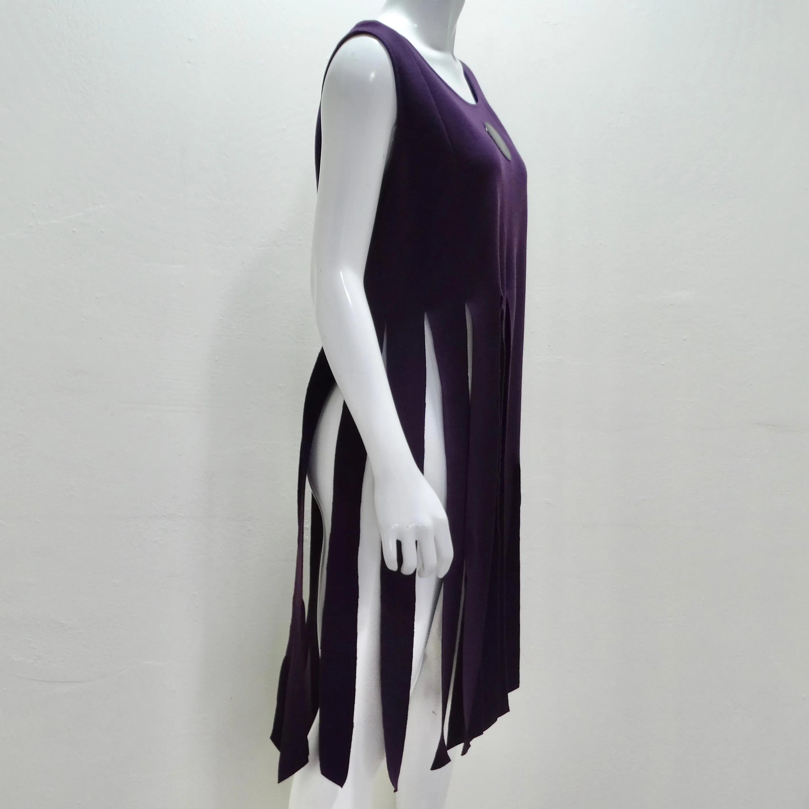 Pierre Cardin Reissued Purple Fringe Top