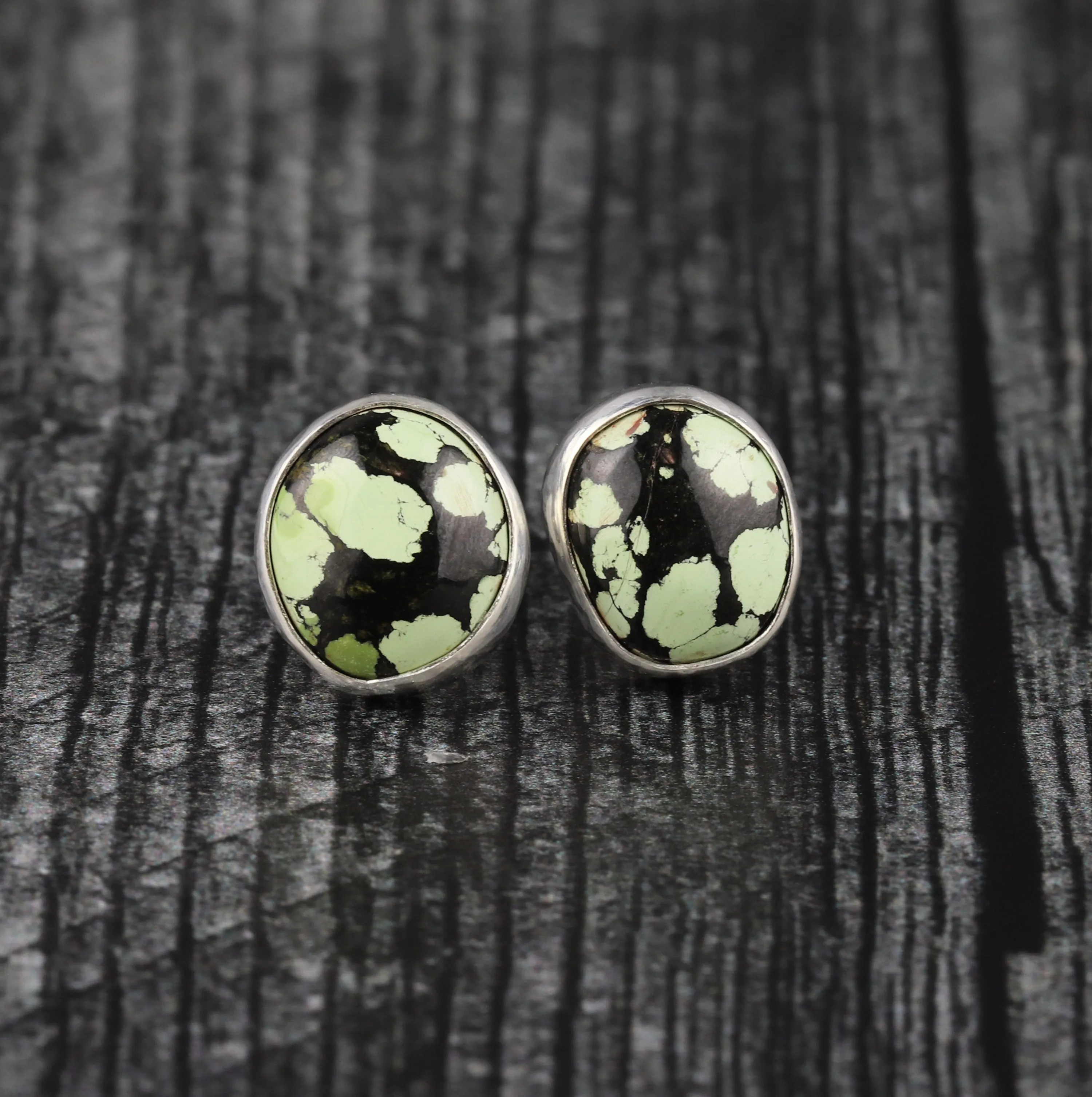 Poseidon Variscite Studs No.24
