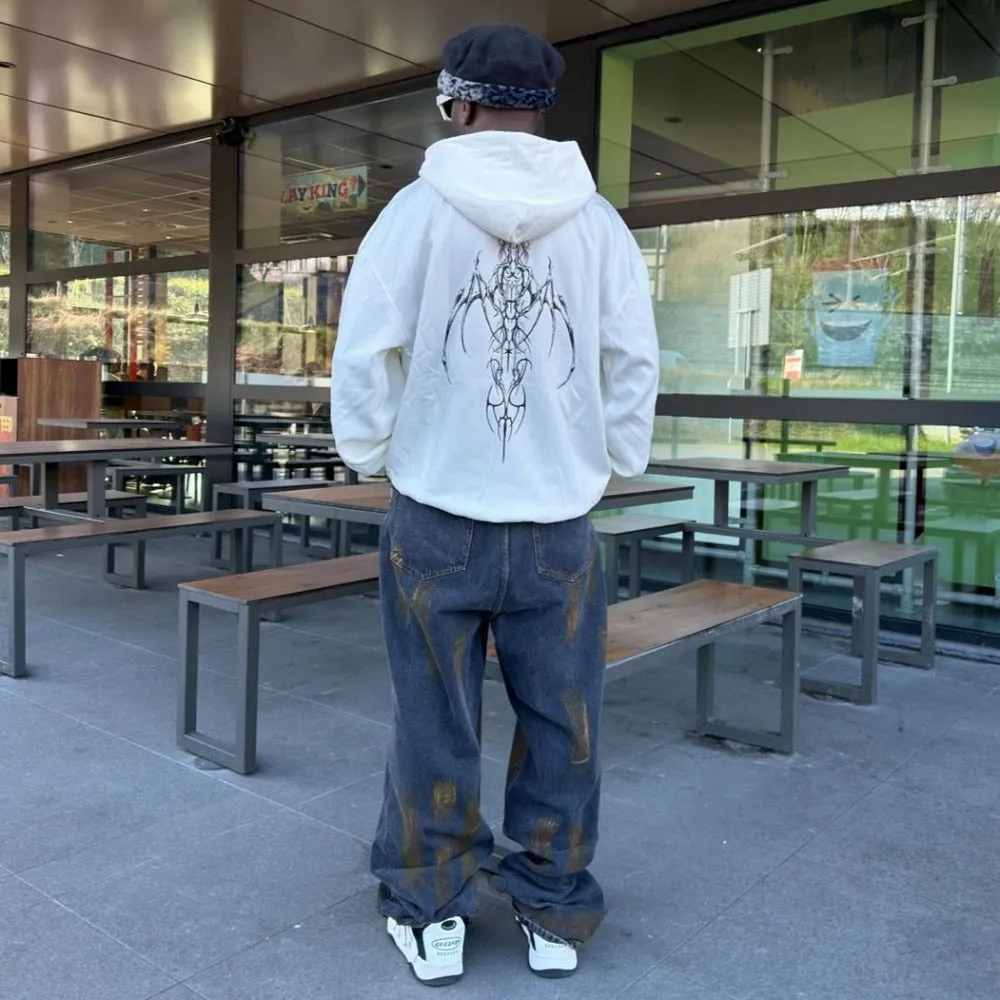 Punk Raw Edge Distressed Jeans