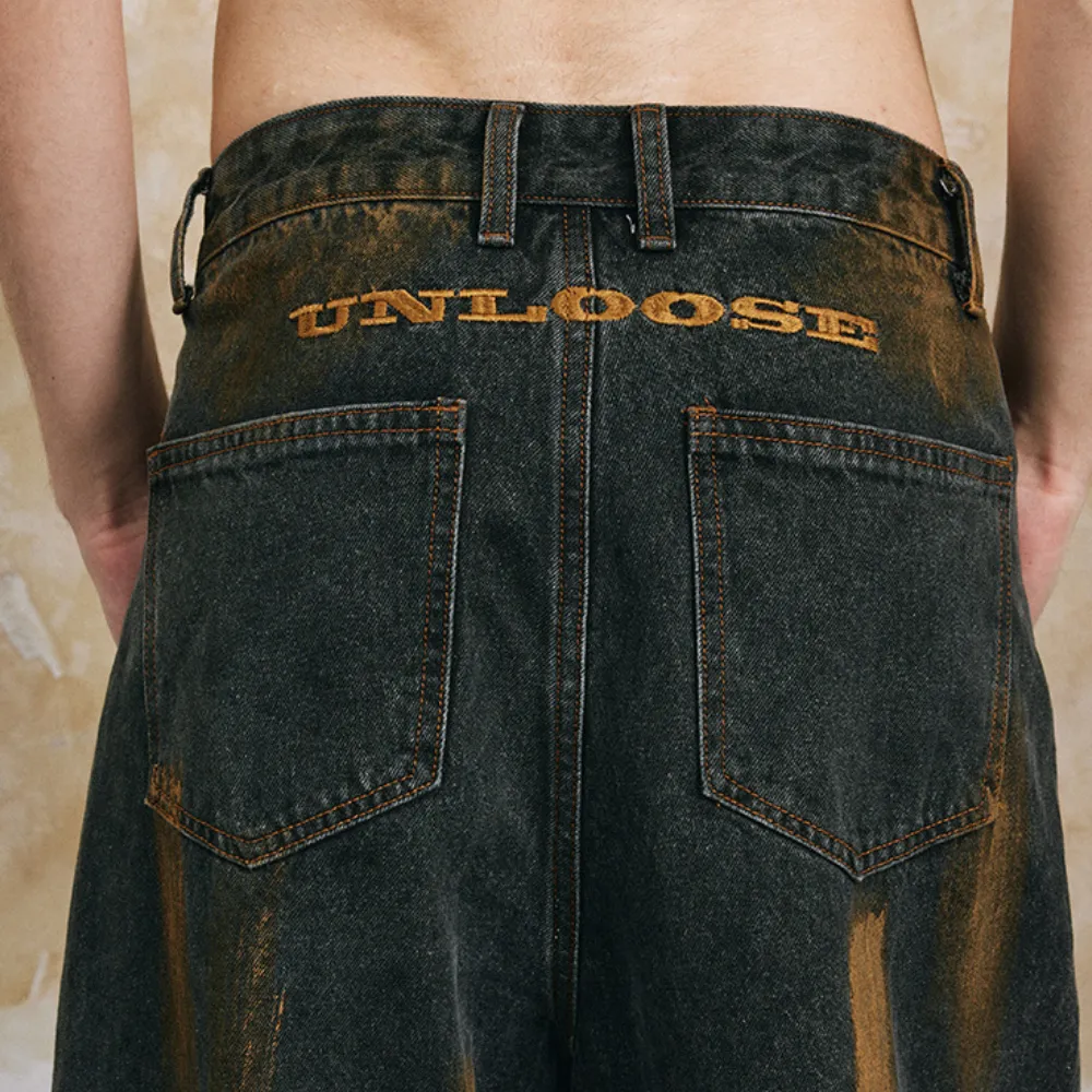 Punk Raw Edge Distressed Jeans