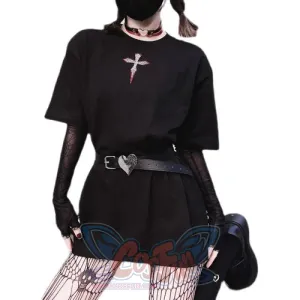 Punk T-shirt Summer Short Sleeve Pullover