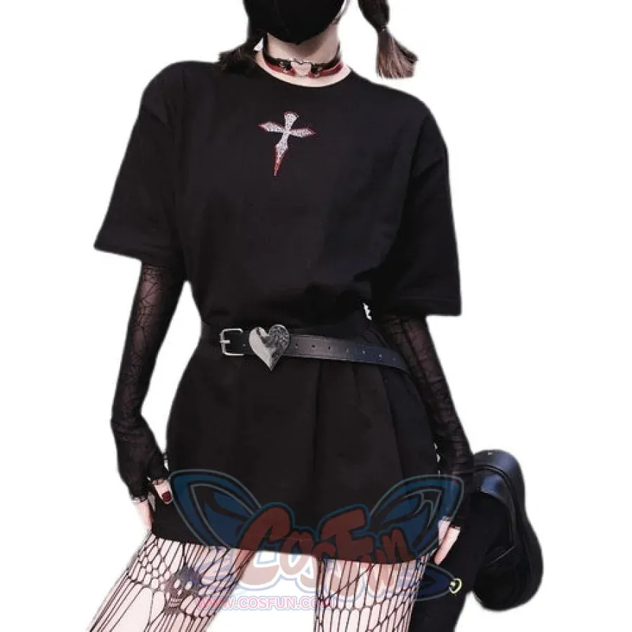 Punk T-shirt Summer Short Sleeve Pullover