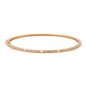 PYRAMID DIAMOND STUD BANGLE MEDIUM