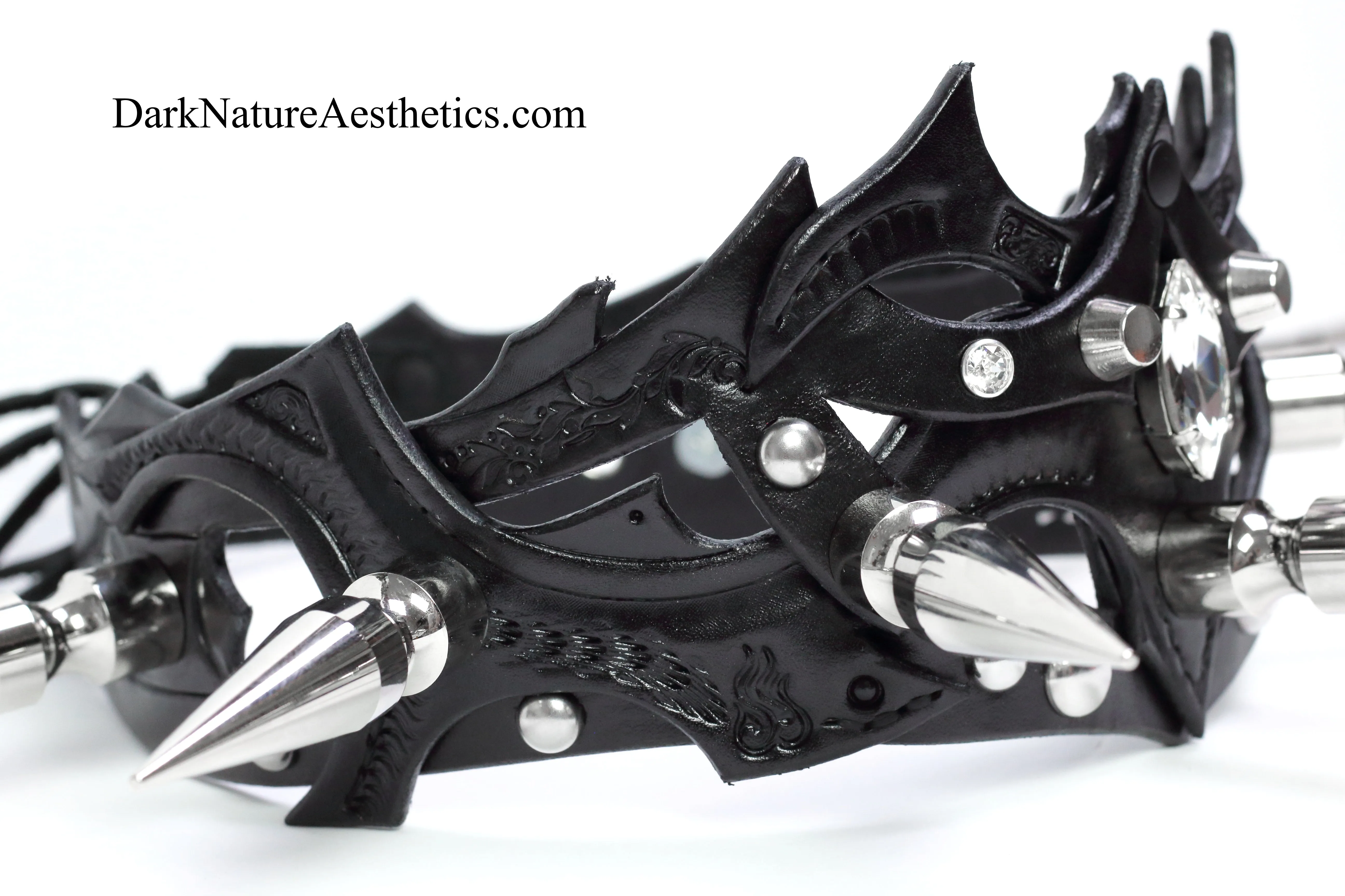 "Deep Abyss" Wrath Spiked Black Crown