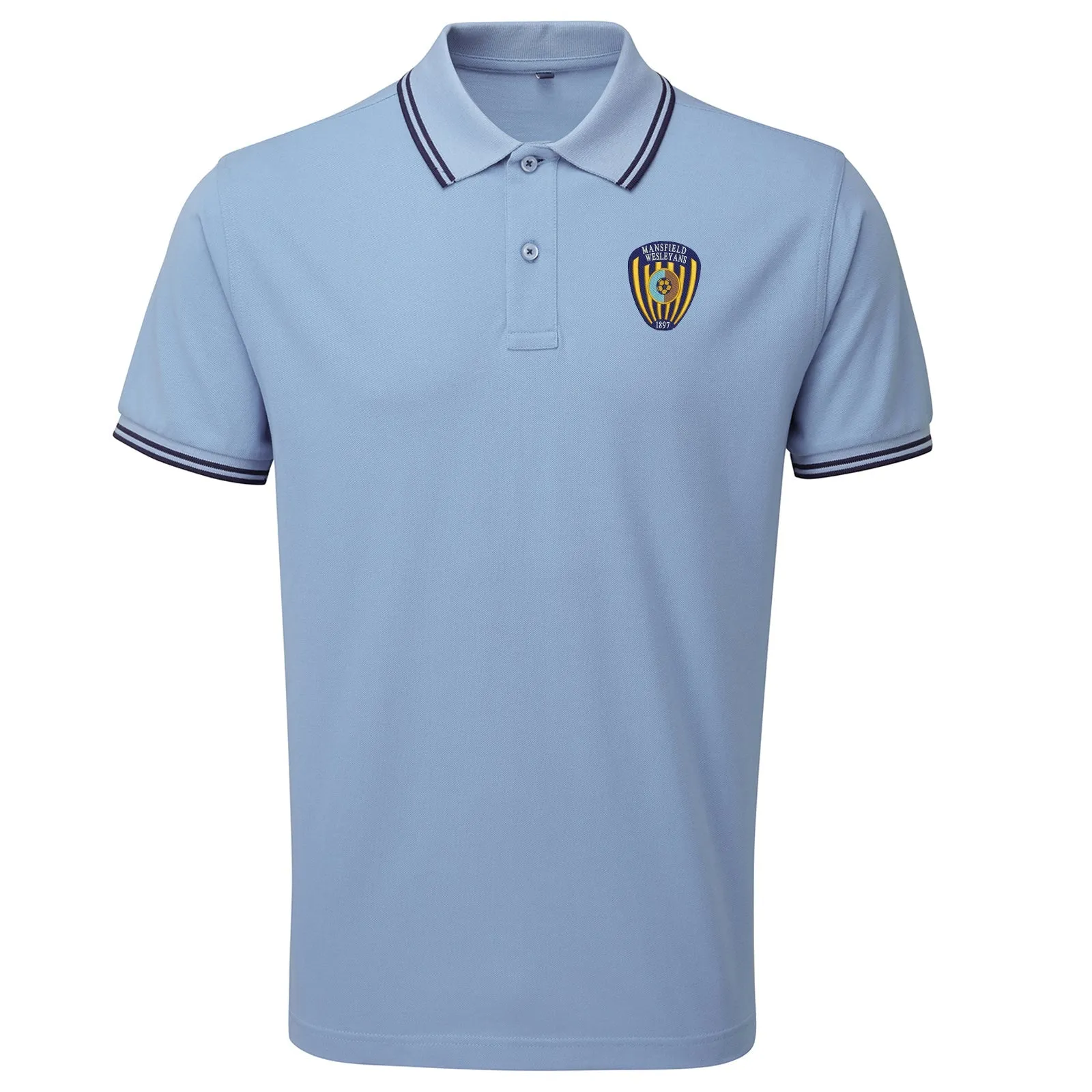 Radio Birdman Embroidered Tipped Polo Shirt