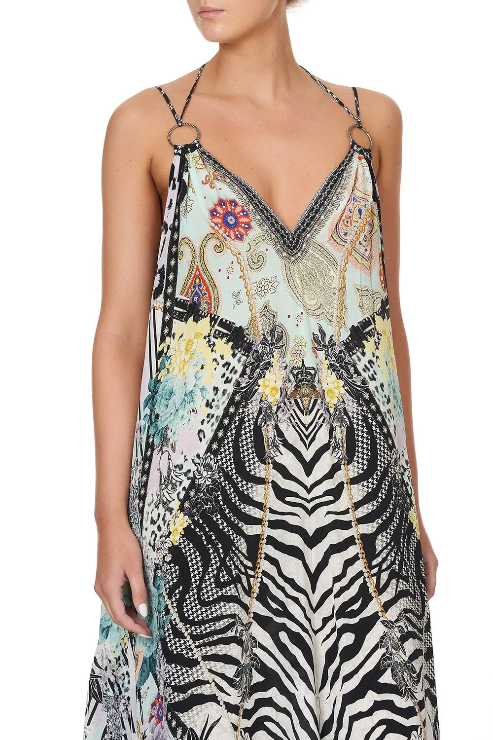 RING DETAIL STRAP DRESS THINK KINKS