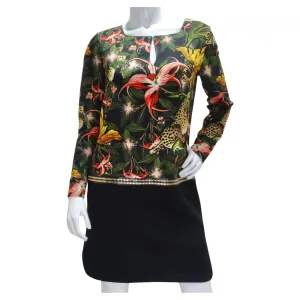 Roberto Cavalli Floral Drop Waist Dress