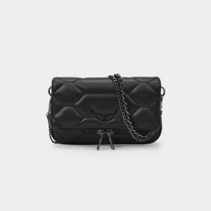 Rock Nano XL Bag in Black Lamb Leather