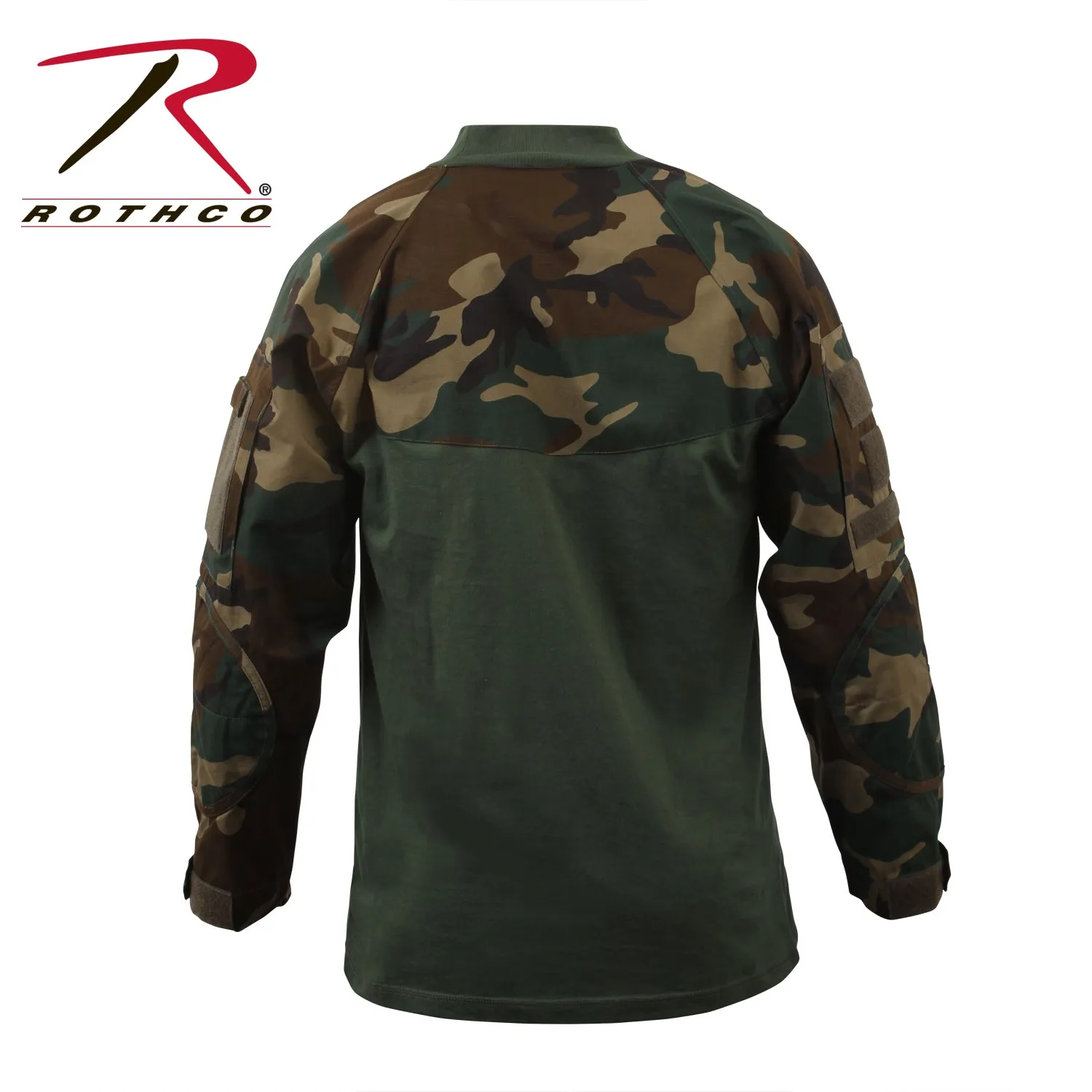Rothco Military NYCO FR Fire Retardant Combat Shirt - Woodland Camo