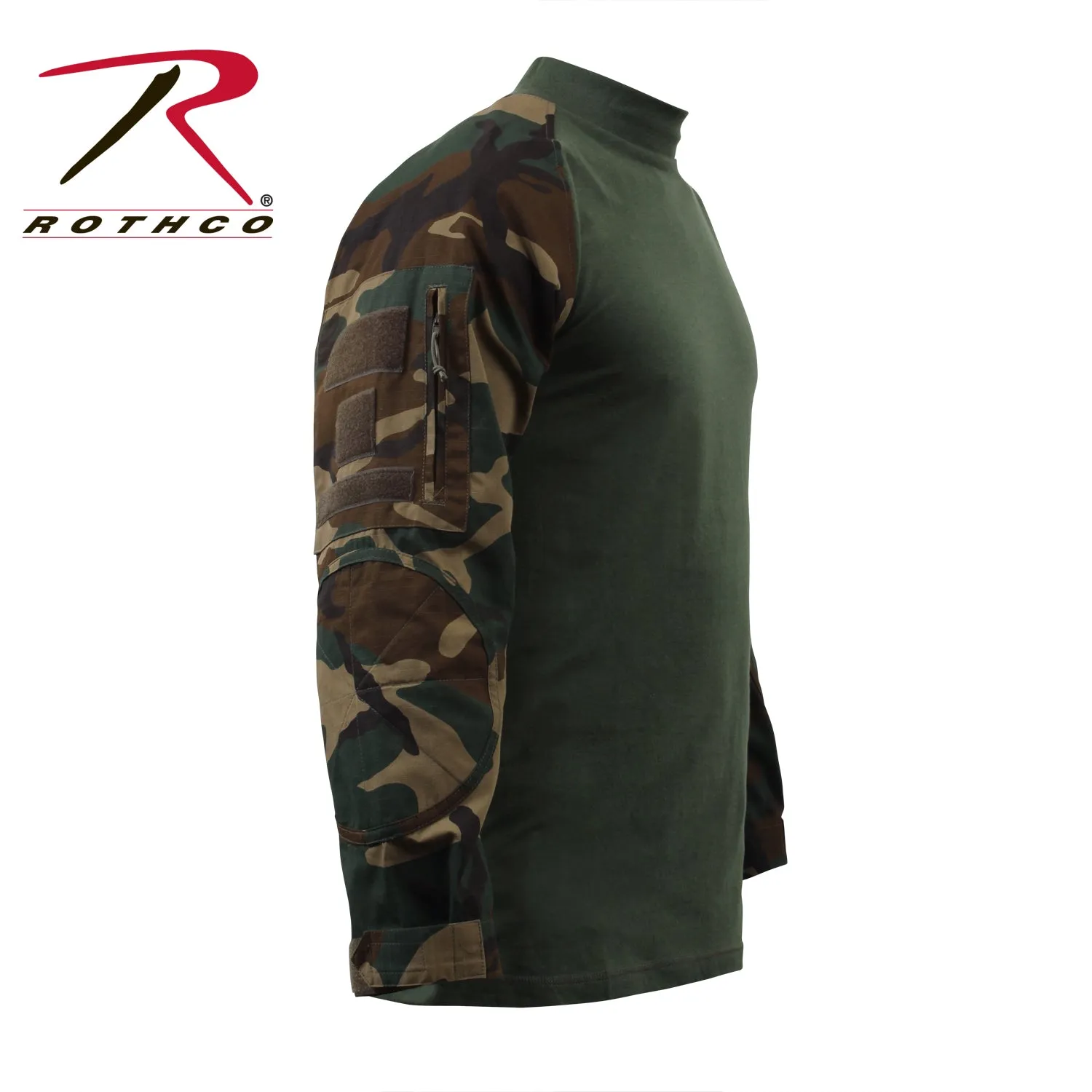 Rothco Military NYCO FR Fire Retardant Combat Shirt - Woodland Camo