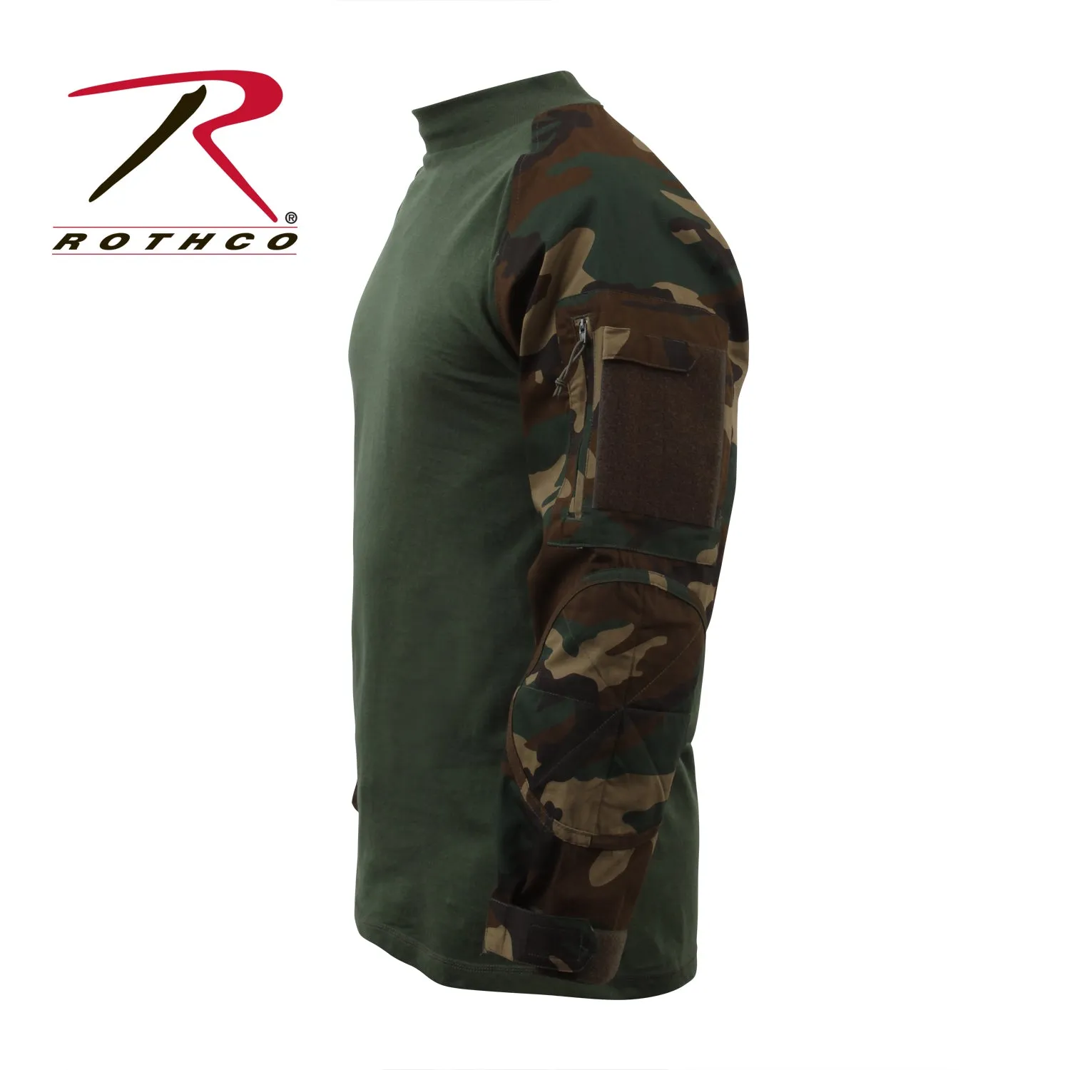 Rothco Military NYCO FR Fire Retardant Combat Shirt - Woodland Camo