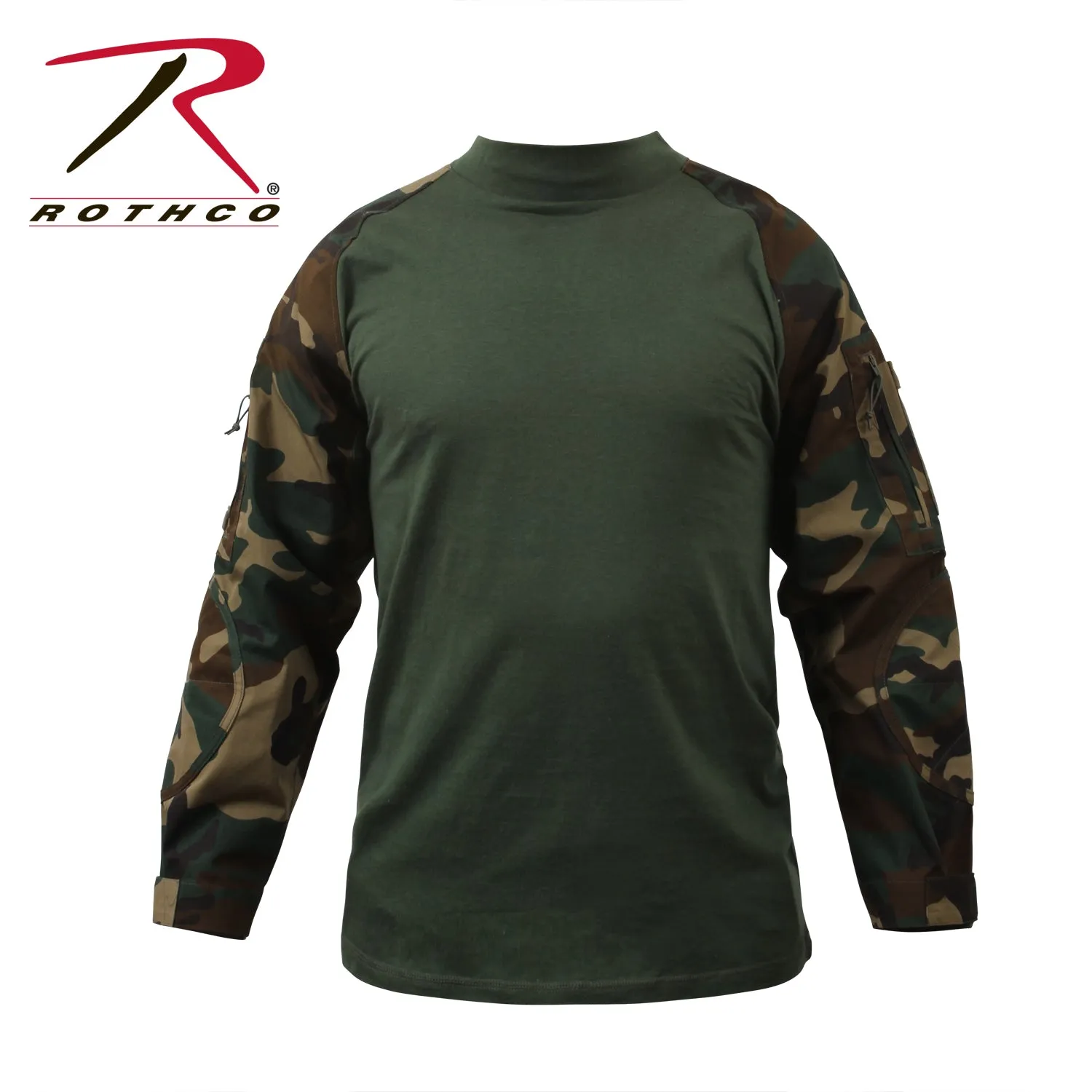Rothco Military NYCO FR Fire Retardant Combat Shirt - Woodland Camo