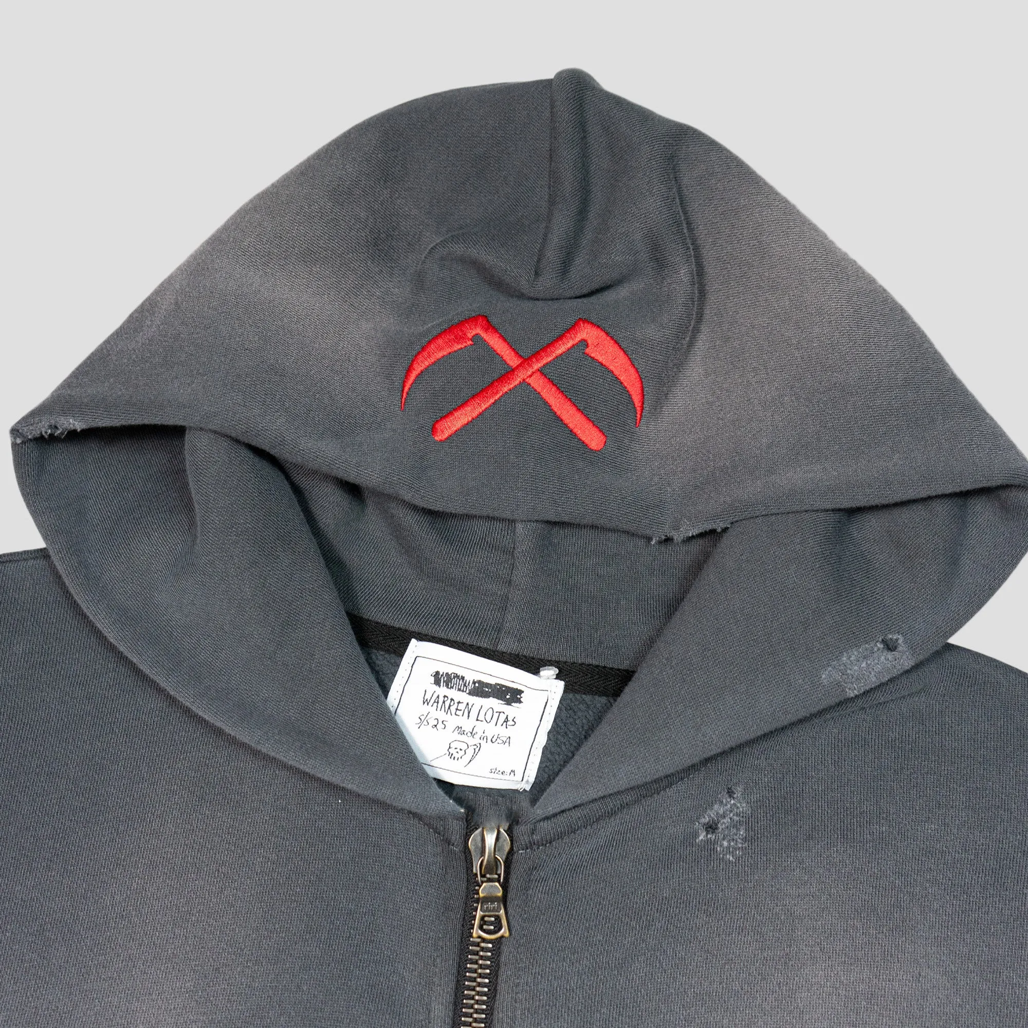 SERENITY REAPER DESTROYED FLEECE HOODIE