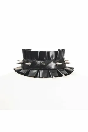 Sexy Faux Leather Spike Choker