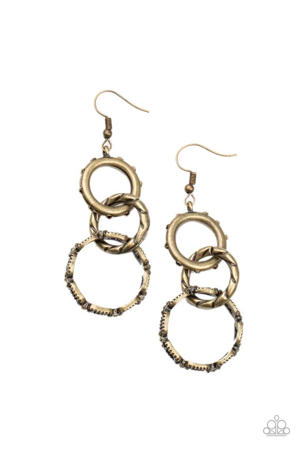 Shameless Shine - Brass Earring