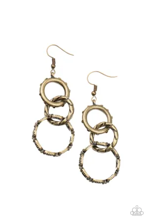 Shameless Shine - Brass Earring