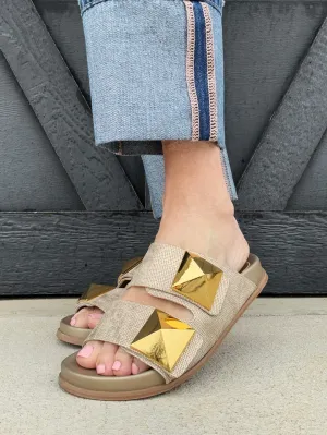 Shu Shop Bernarda Sandals In Gold Woven