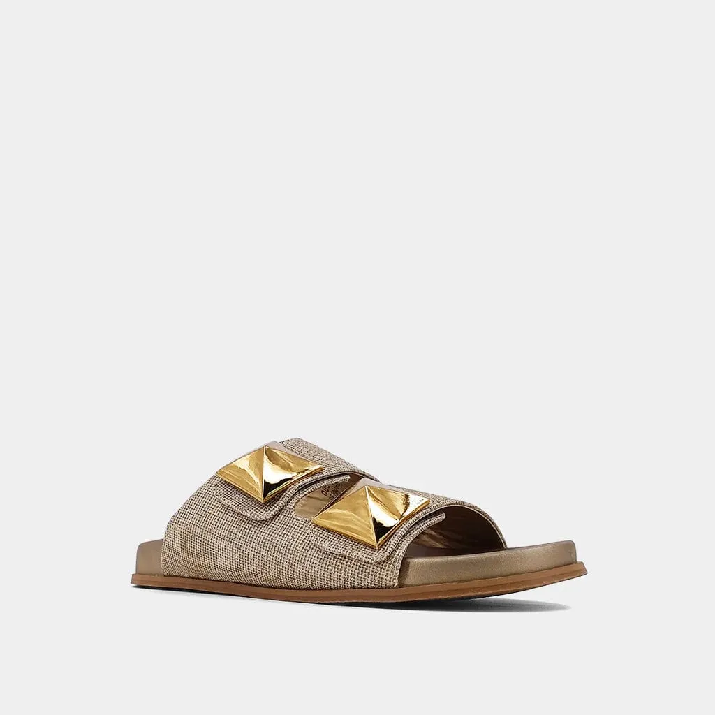 Shu Shop Bernarda Sandals In Gold Woven