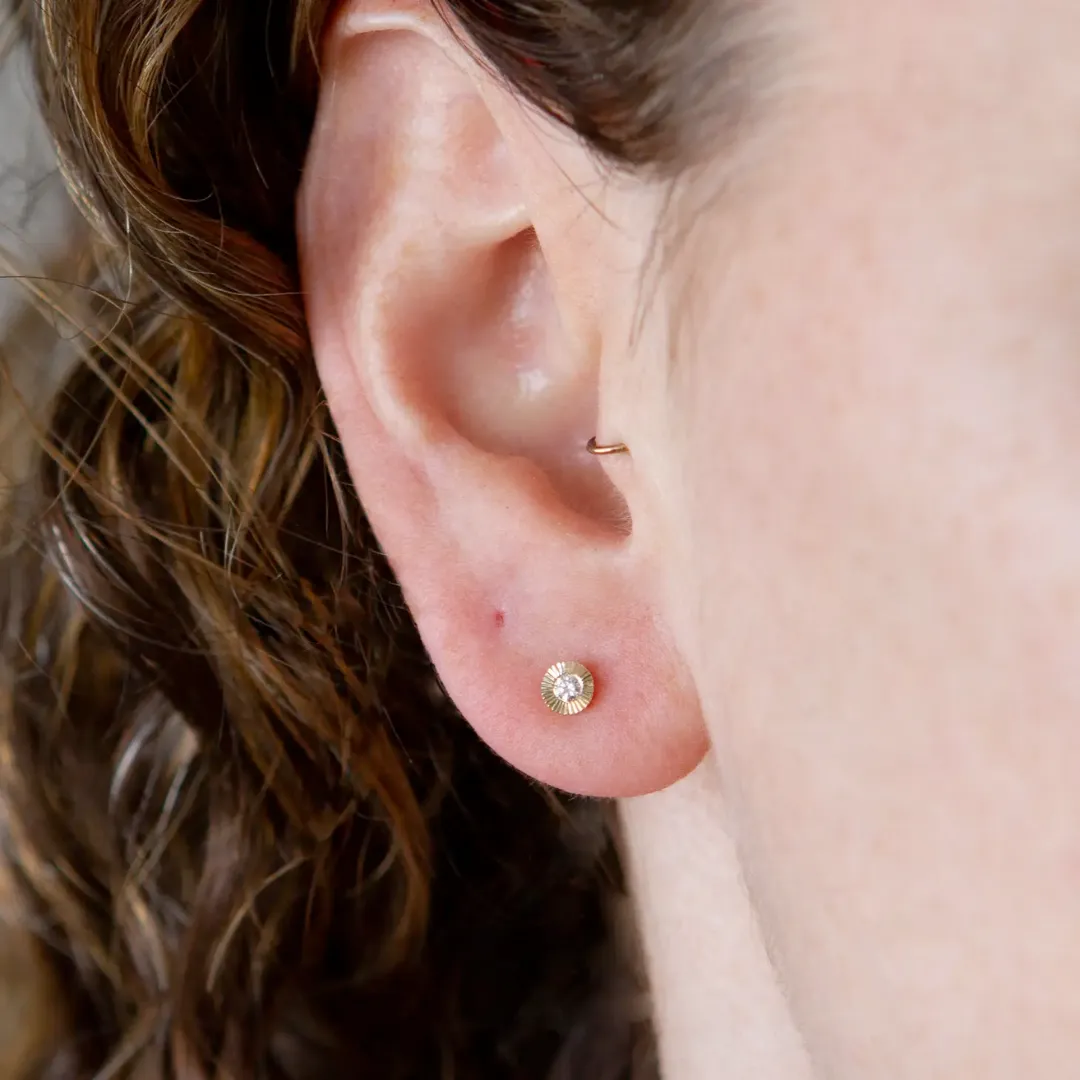 Small Aurora 14ky Diamond Studs