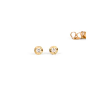 Small Aurora 14ky Diamond Studs