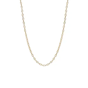 Small Square Oval Link Chain Necklace