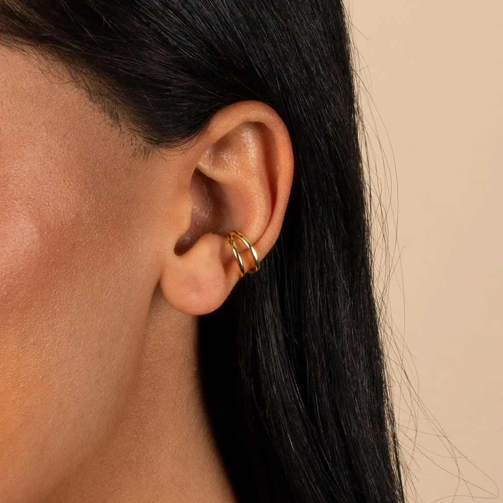Solid Double Open Ear Cuff