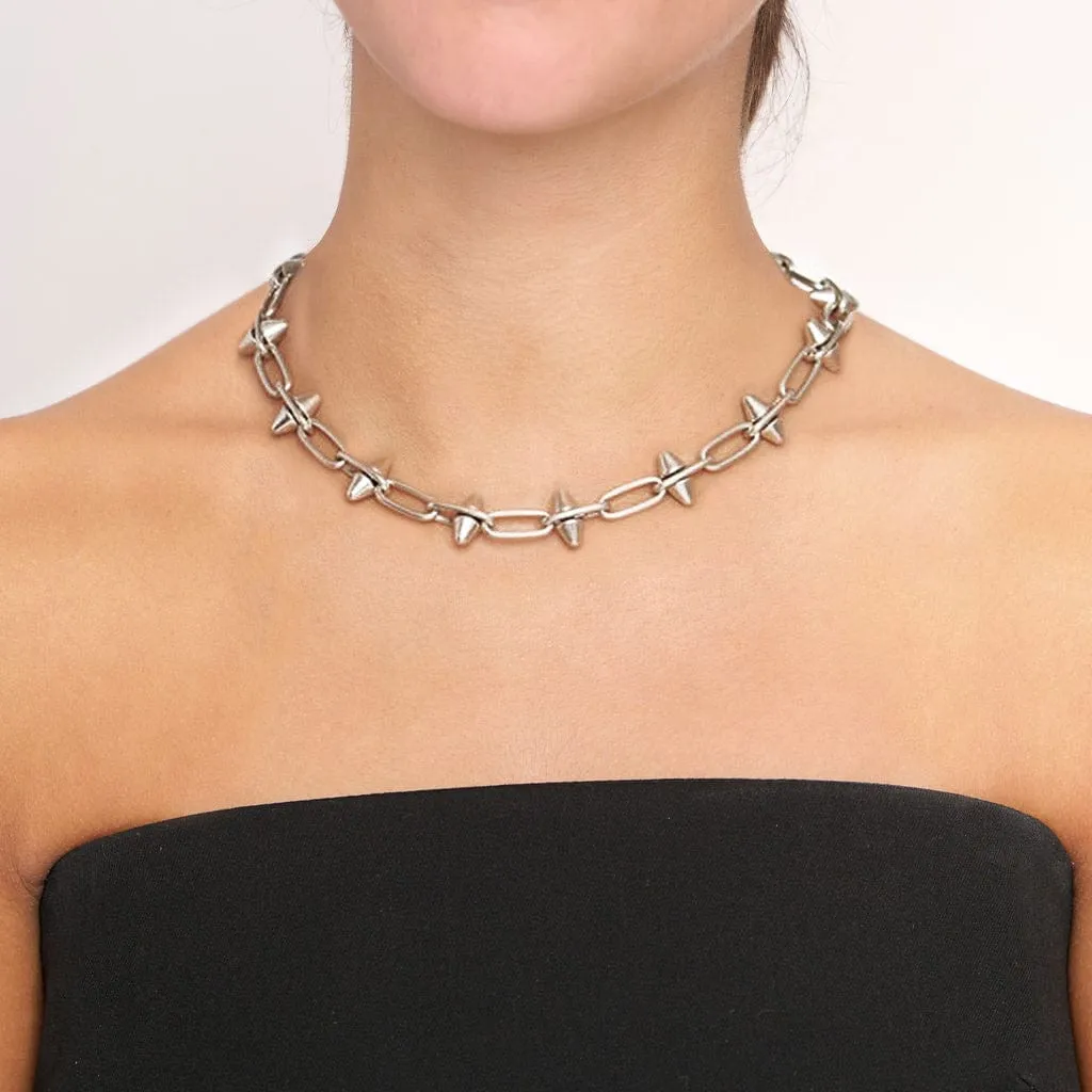 Spike Chain Link Necklace