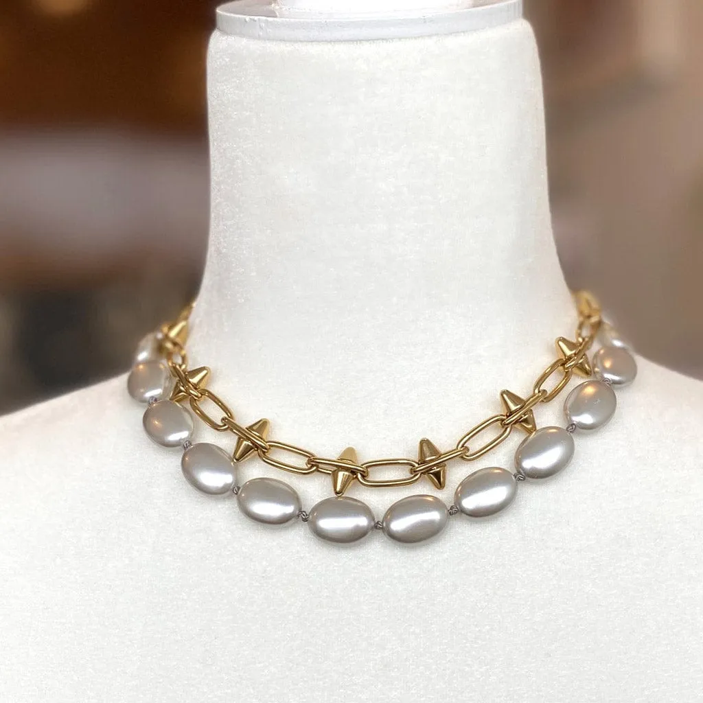 Spike Chain Link Necklace