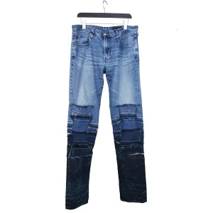 Sugar, We’re Goin Down - Genderless Upcycled Straight Leg Jeans