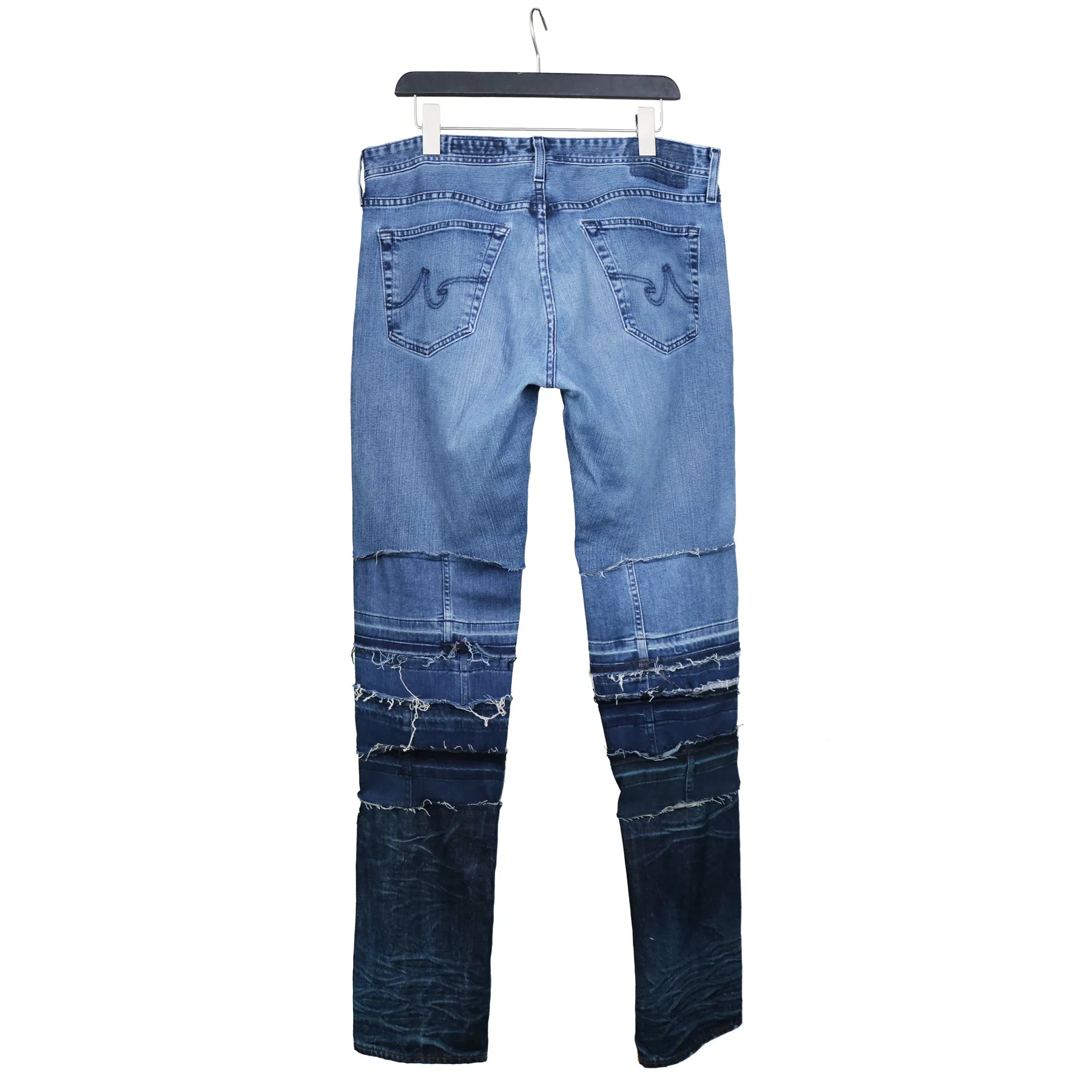 Sugar, We’re Goin Down - Genderless Upcycled Straight Leg Jeans