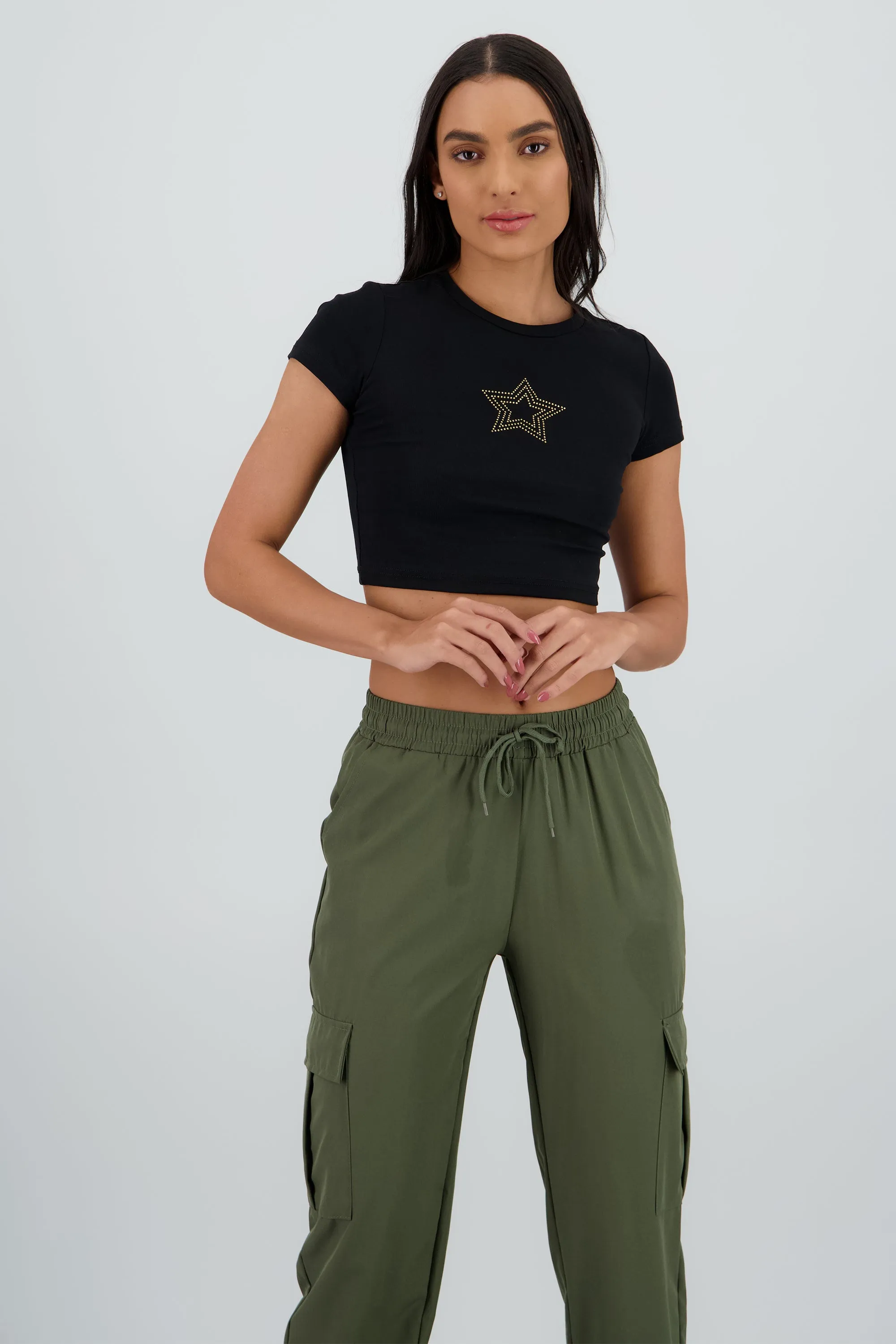 T-shirt de estrella con brillos