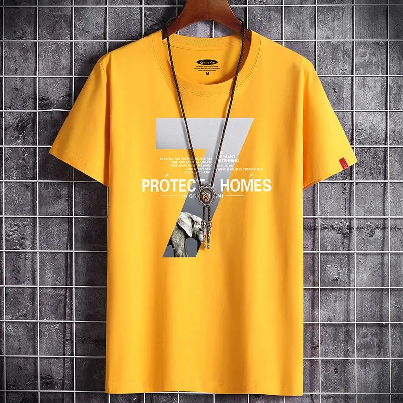 T Shirt for Men Clothing Fitness O Neck T-shirt For Men