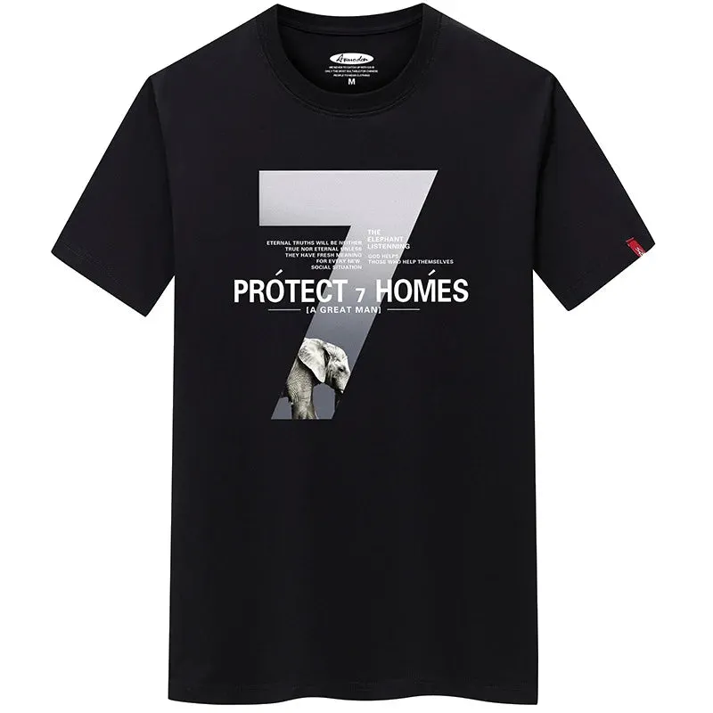 T Shirt for Men Clothing Fitness O Neck T-shirt For Men