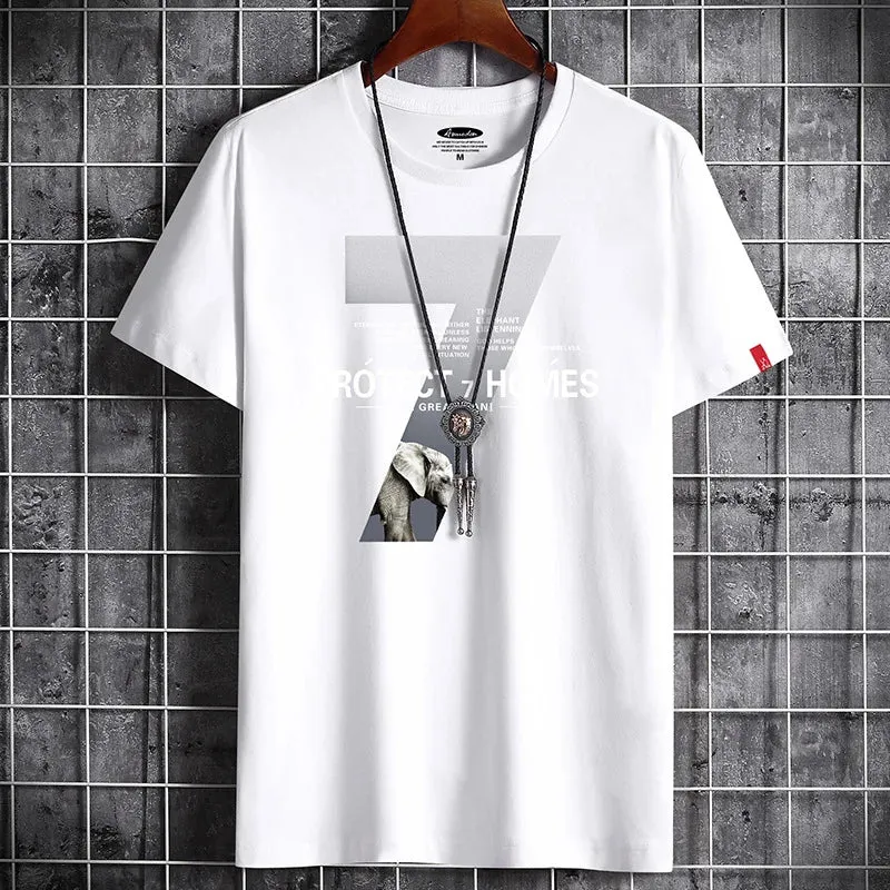 T Shirt for Men Clothing Fitness O Neck T-shirt For Men