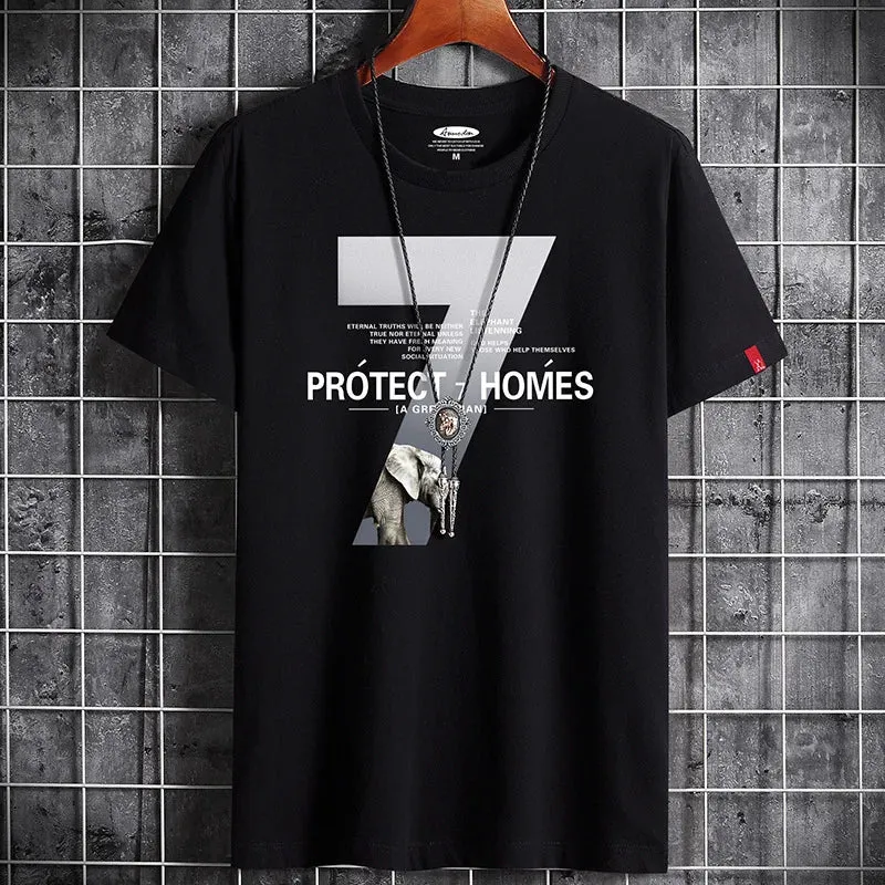 T Shirt for Men Clothing Fitness O Neck T-shirt For Men
