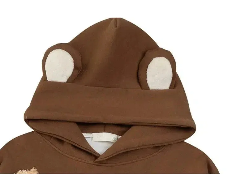 Teddy Bear Embellished Hoodie