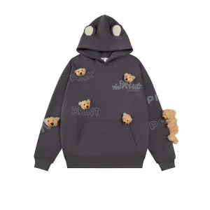 Teddy Bear Embellished Hoodie