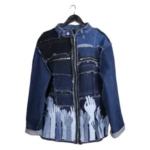 The Downfall of Us All - Upcycled denim jacket