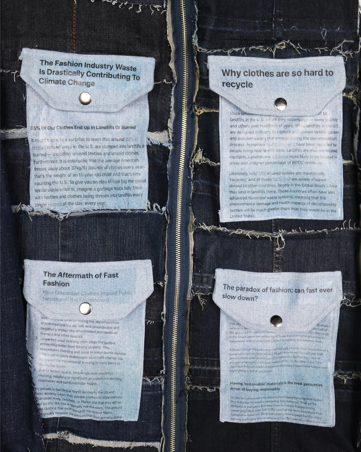 The News - Upcycled Denim Jacket