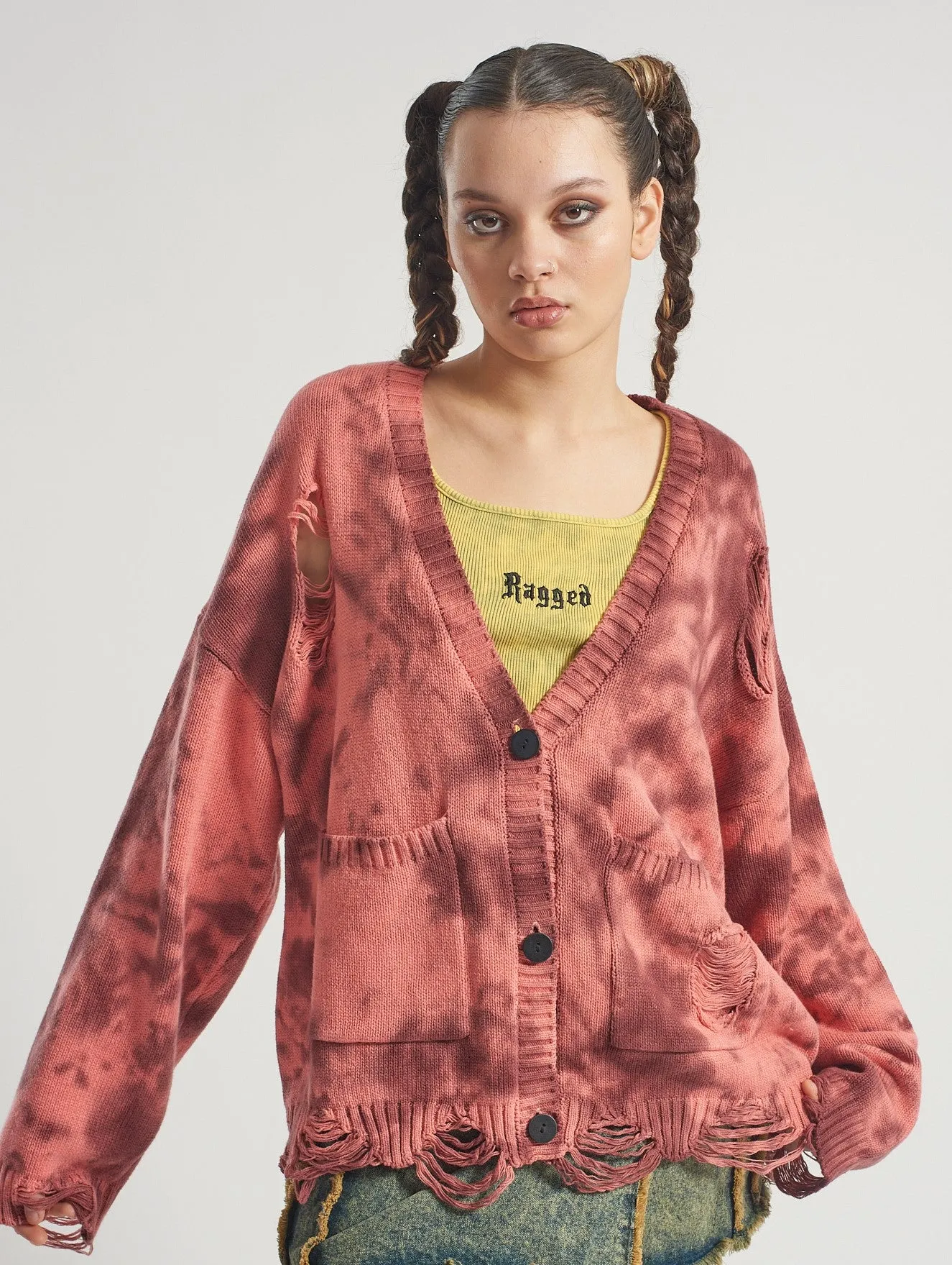 The Ragged Priest Creature Tie Dye Cardigan