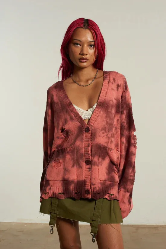 The Ragged Priest Creature Tie Dye Cardigan