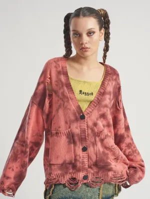 The Ragged Priest Creature Tie Dye Cardigan